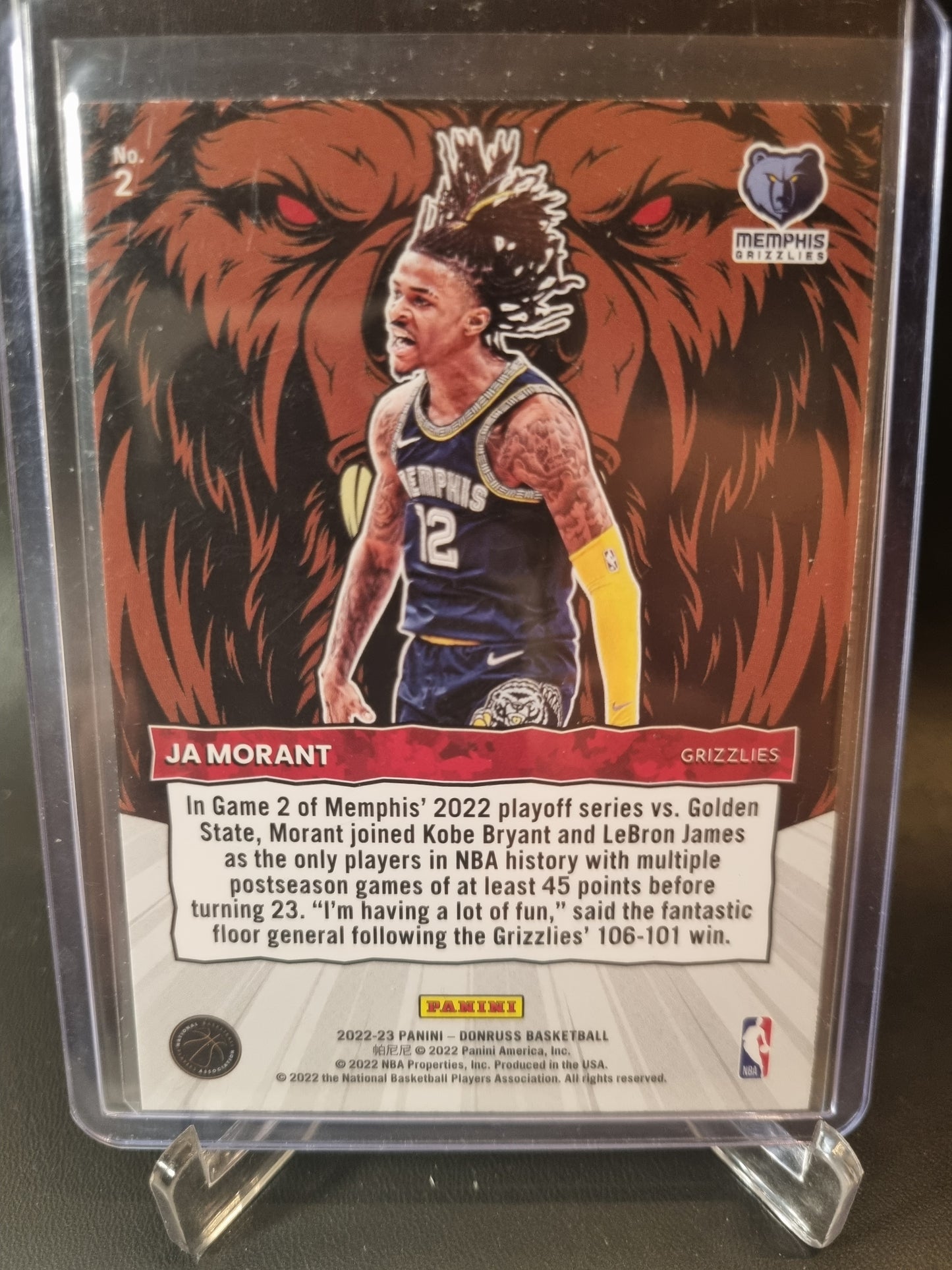 2022-23 Panini Donruss #2 JA Morant Unleashed