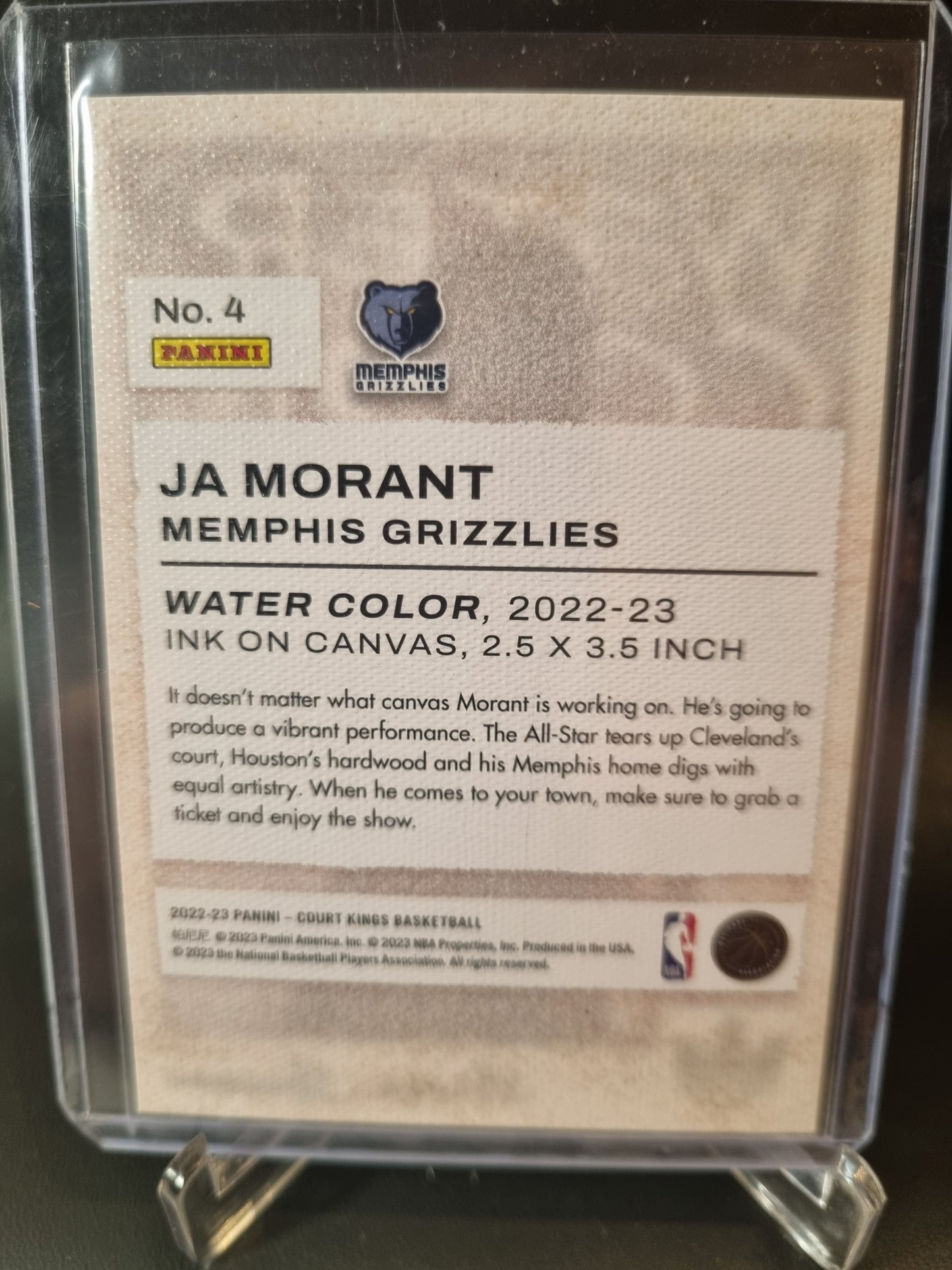 2022-23 Panini Court Kings #4 JA Morant Water Color