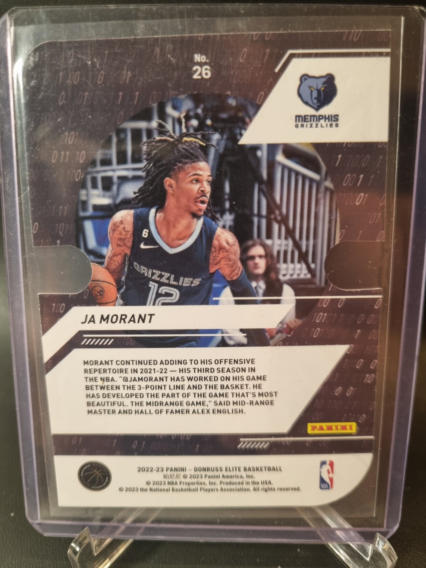 2022-23 Panini Donruss Elite #26 JA Morant Power Formulas Die Cut