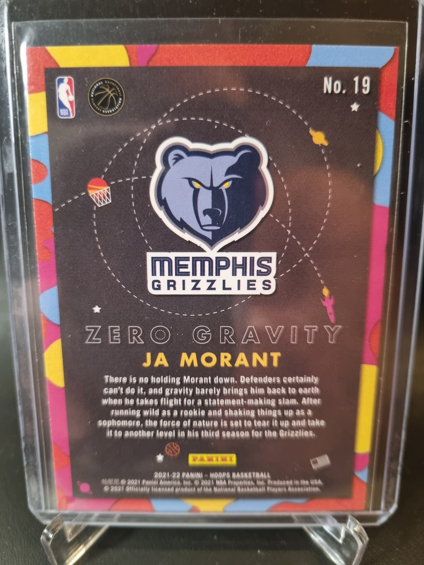 2021-22 Panini Hoops #19 JA Morant Zero Gravity