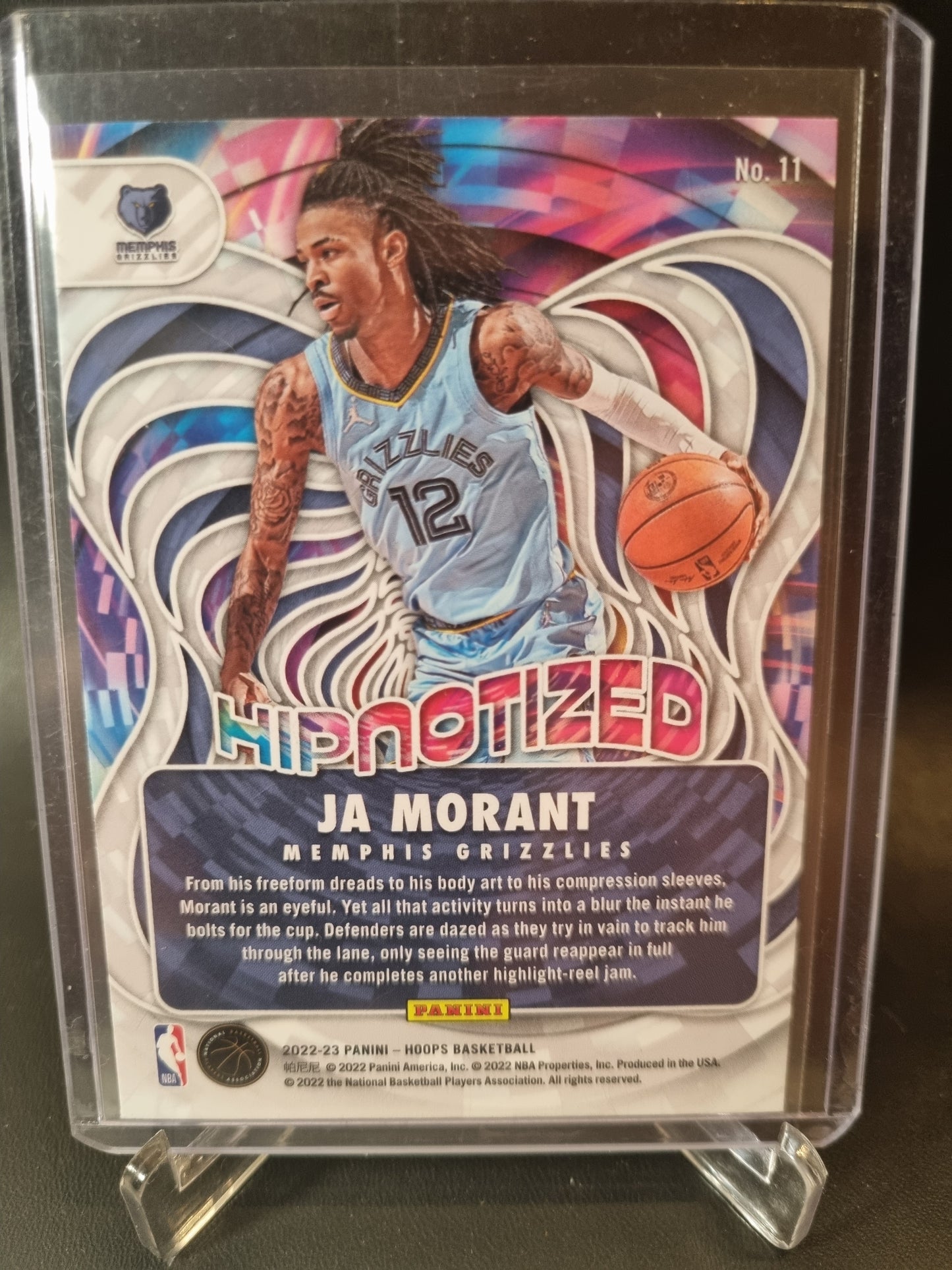 2022-23 Panini Hoops #11 JA Morant Hipnotized