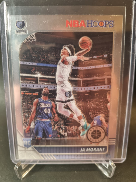 2019-20 Panini Hoops #259 JA Morant Rookie Card Premium Stock Silver