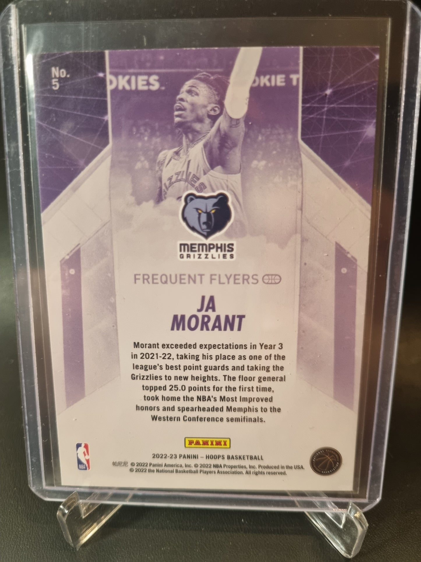 2022-23 Panini Hoops #18 JA Morant Frequent Flyers