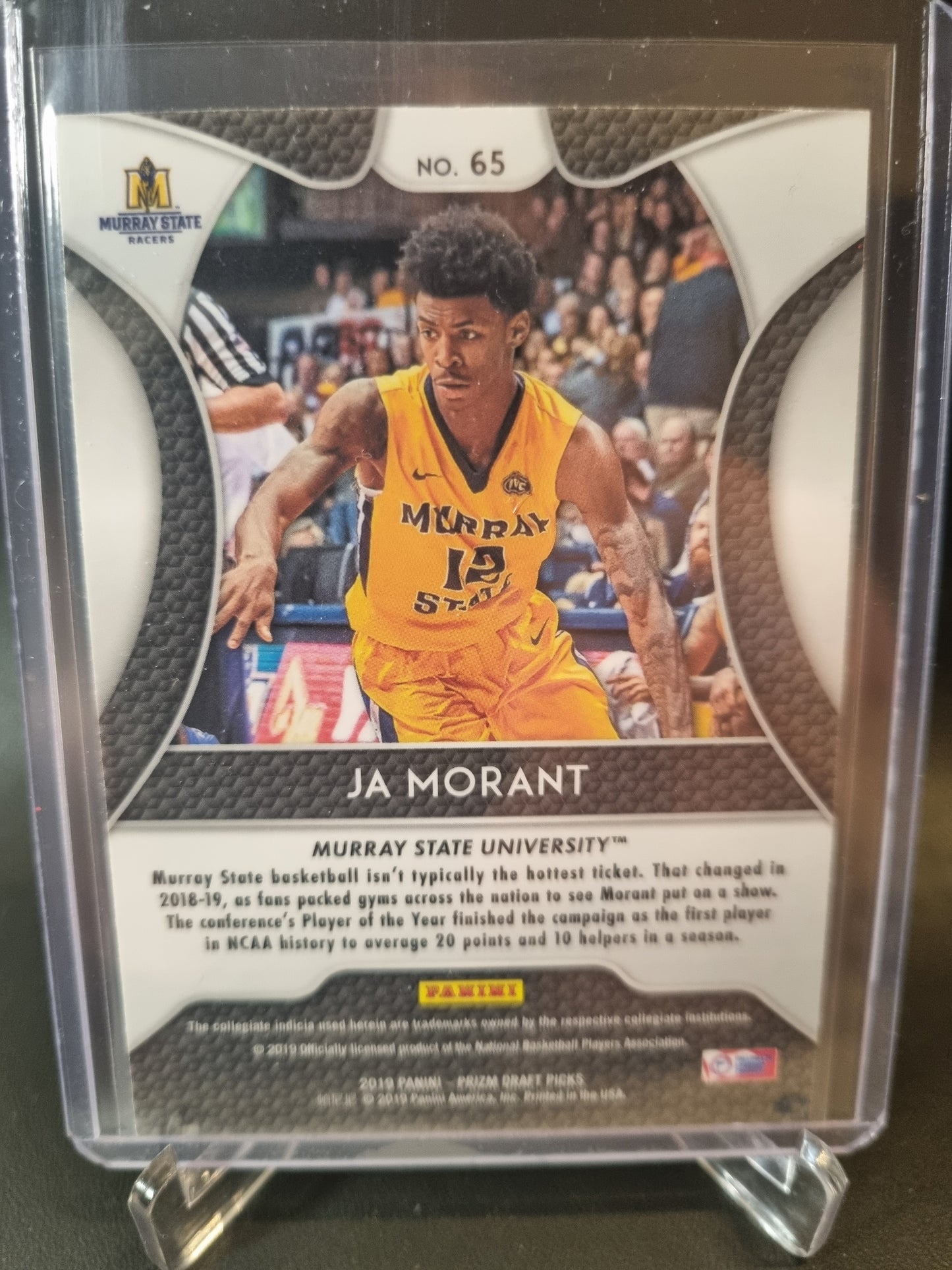 2019-20 Panini Prizm #65 JA Morant Rookie Card Draft Picks