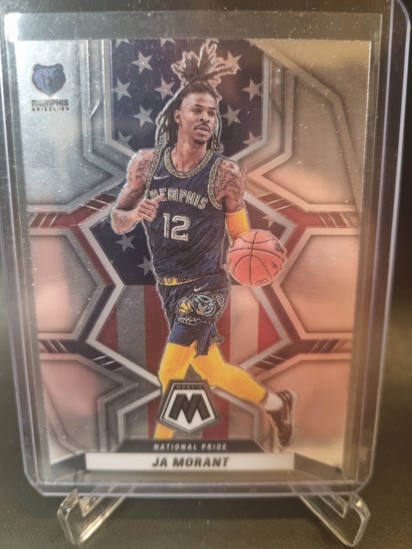 2021-22 Panini Mosaic #249 JA Morant National Pride