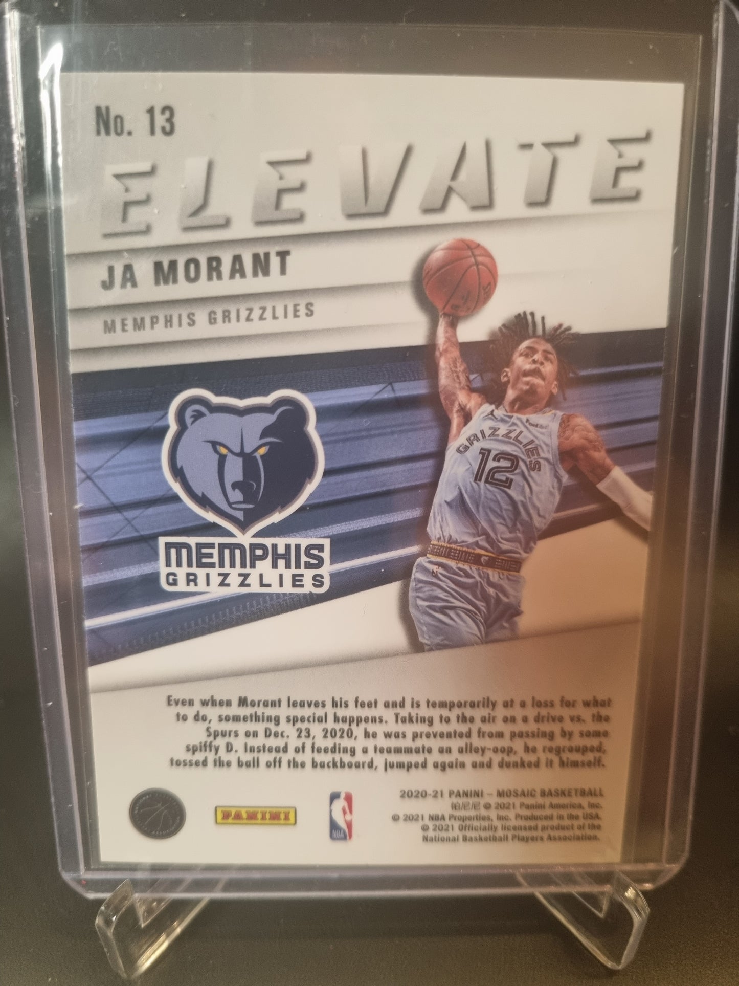 2020-21 Panini Mosaic #13 JA Morant Elevate