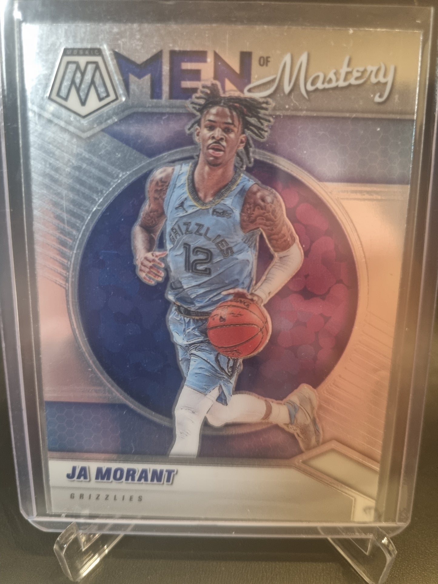 2020-21 Panini Mosaic #17 JA Morant Prizm Men Of Mystery