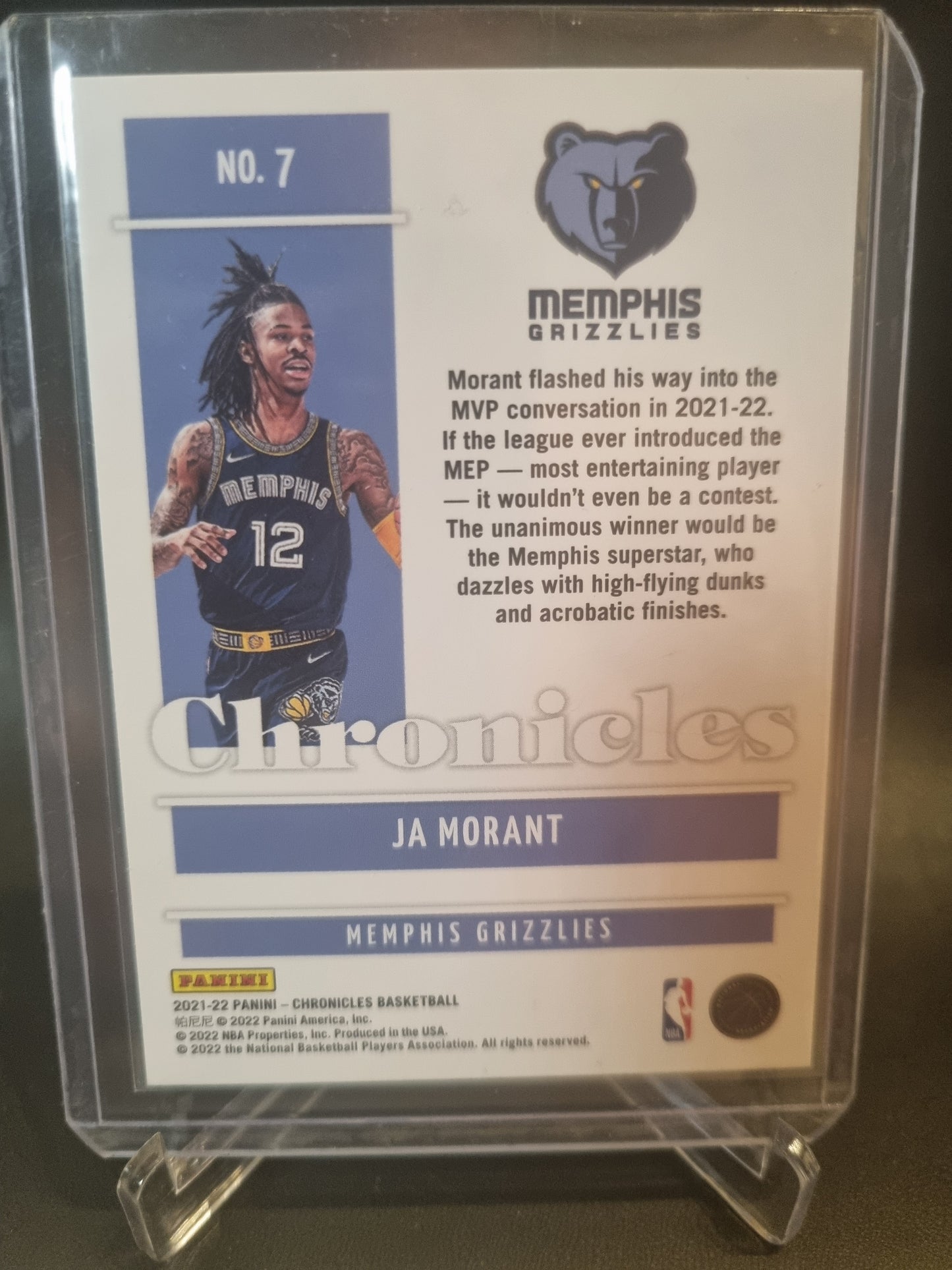 2021-22 Panini Chronicles #7 JA Morant