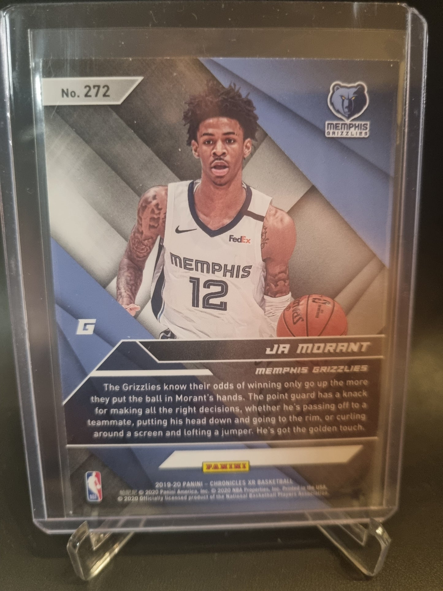 2019-20 Panini Chronicles XR #272 JA Morant Rookie Card