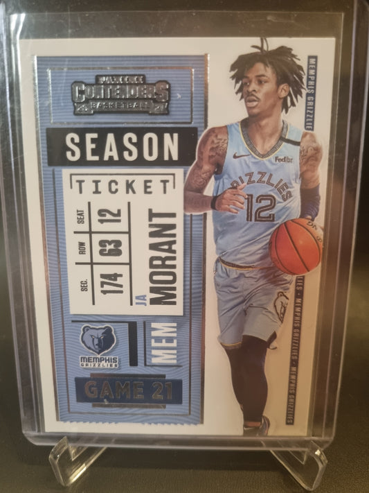 2020-21 Panini Contenders #75 JA Morant Season Ticket