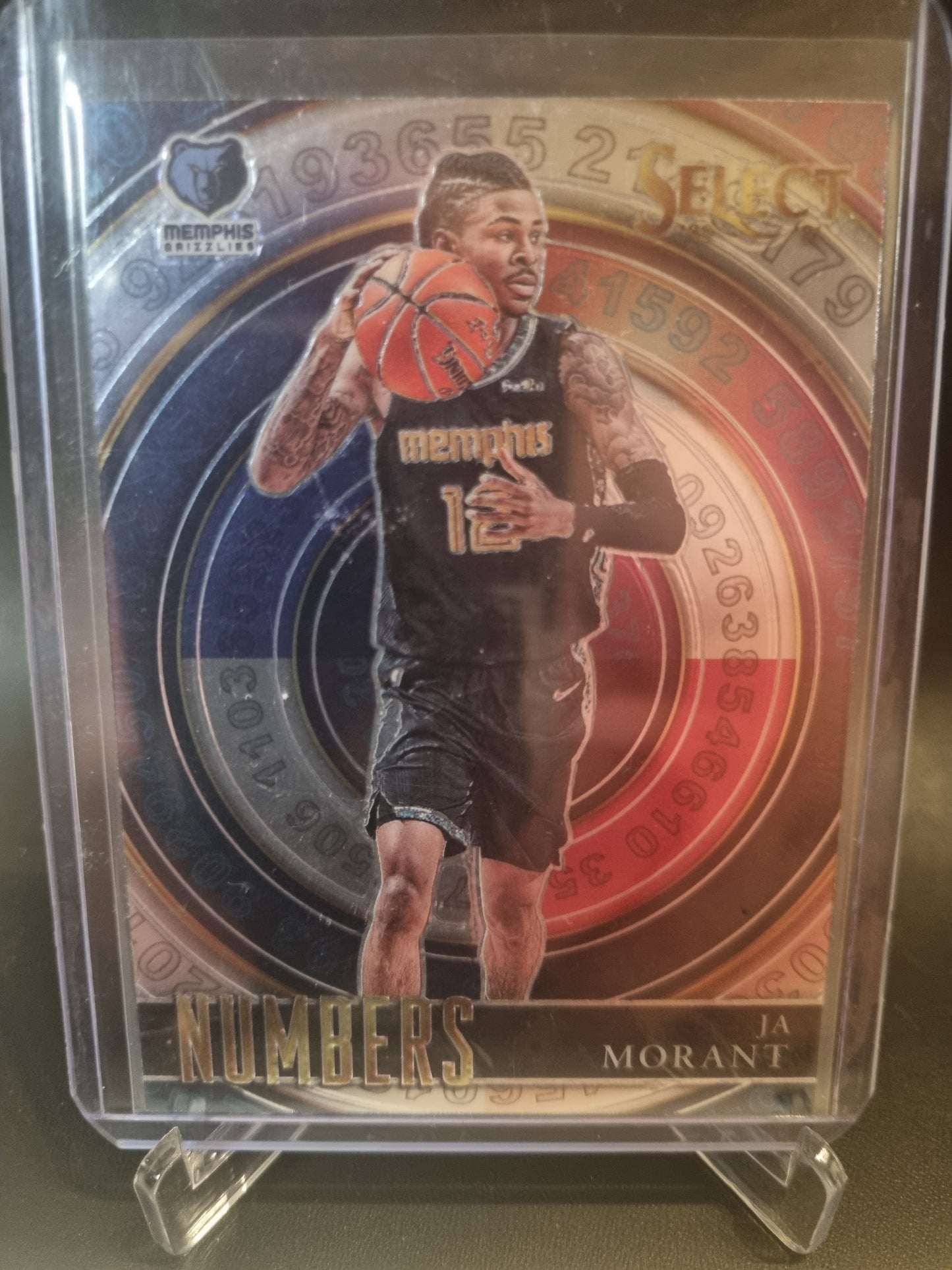 2020-21 Panini Select #18 JA Morant Numbers