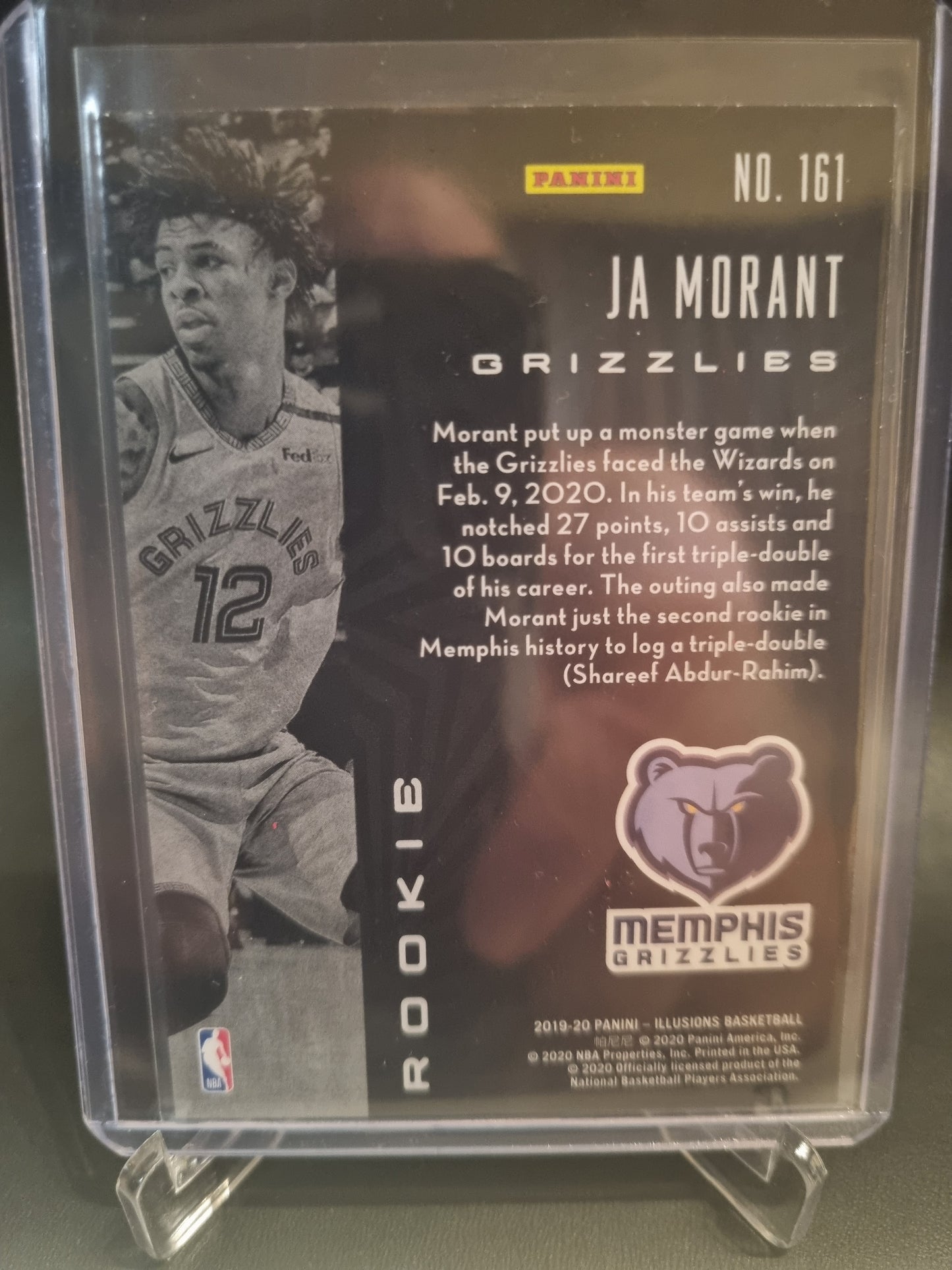 2019-20 Panini Illusions #161 JA Morant Rookie Card