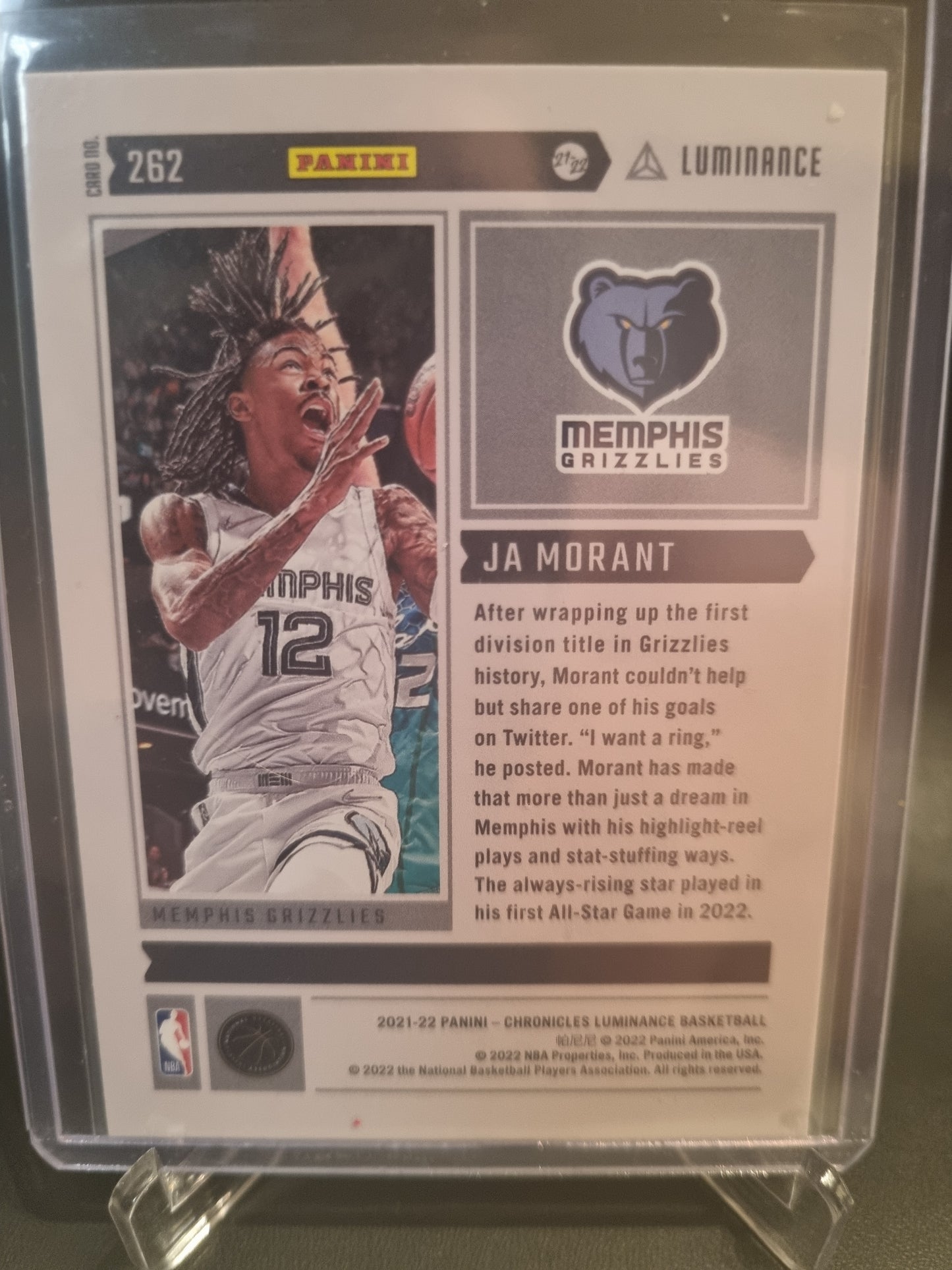 2021-22 Panini Chronicles Luminance #262 JA Morant