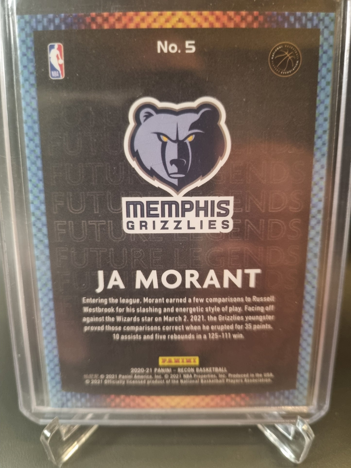 2021-22 Panini Recon #5 JA Morant Future Legends