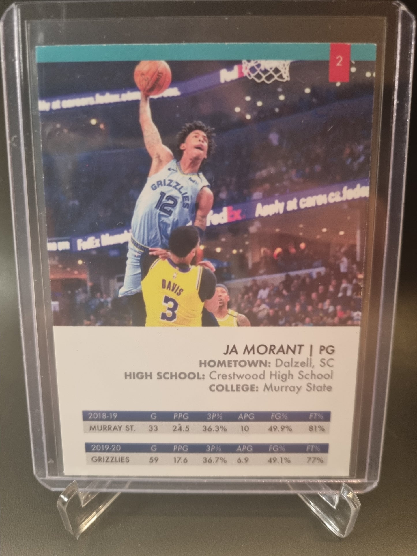 2019 College JA Morant Rookie Card