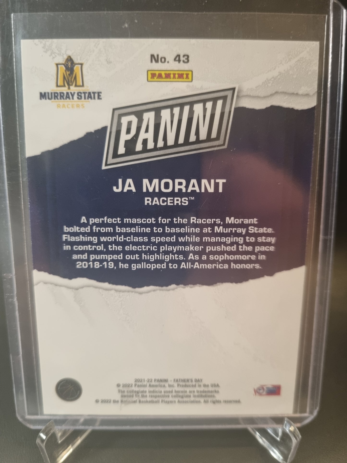 2021-22 Panini Fathers Day #43 JA Morant 25/99