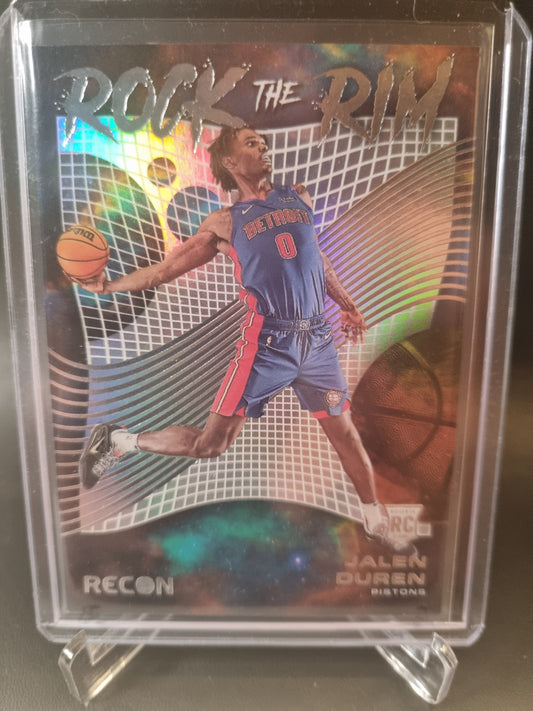 2022-23 Panini Recon #5 Jalen Duren Rookie Card Rock The Rim