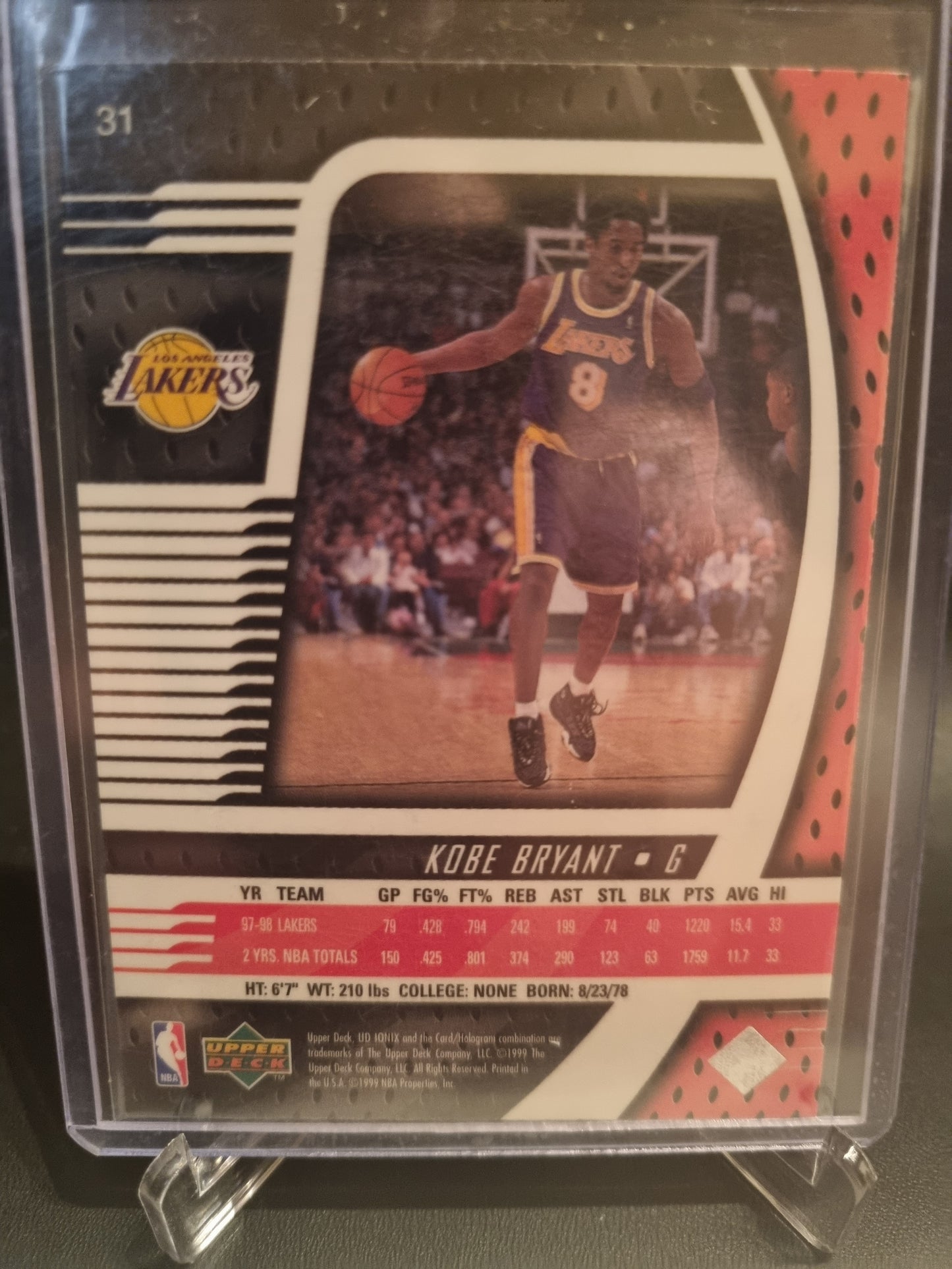 1999 Upper Deck #31 Kobe Bryant Ionix