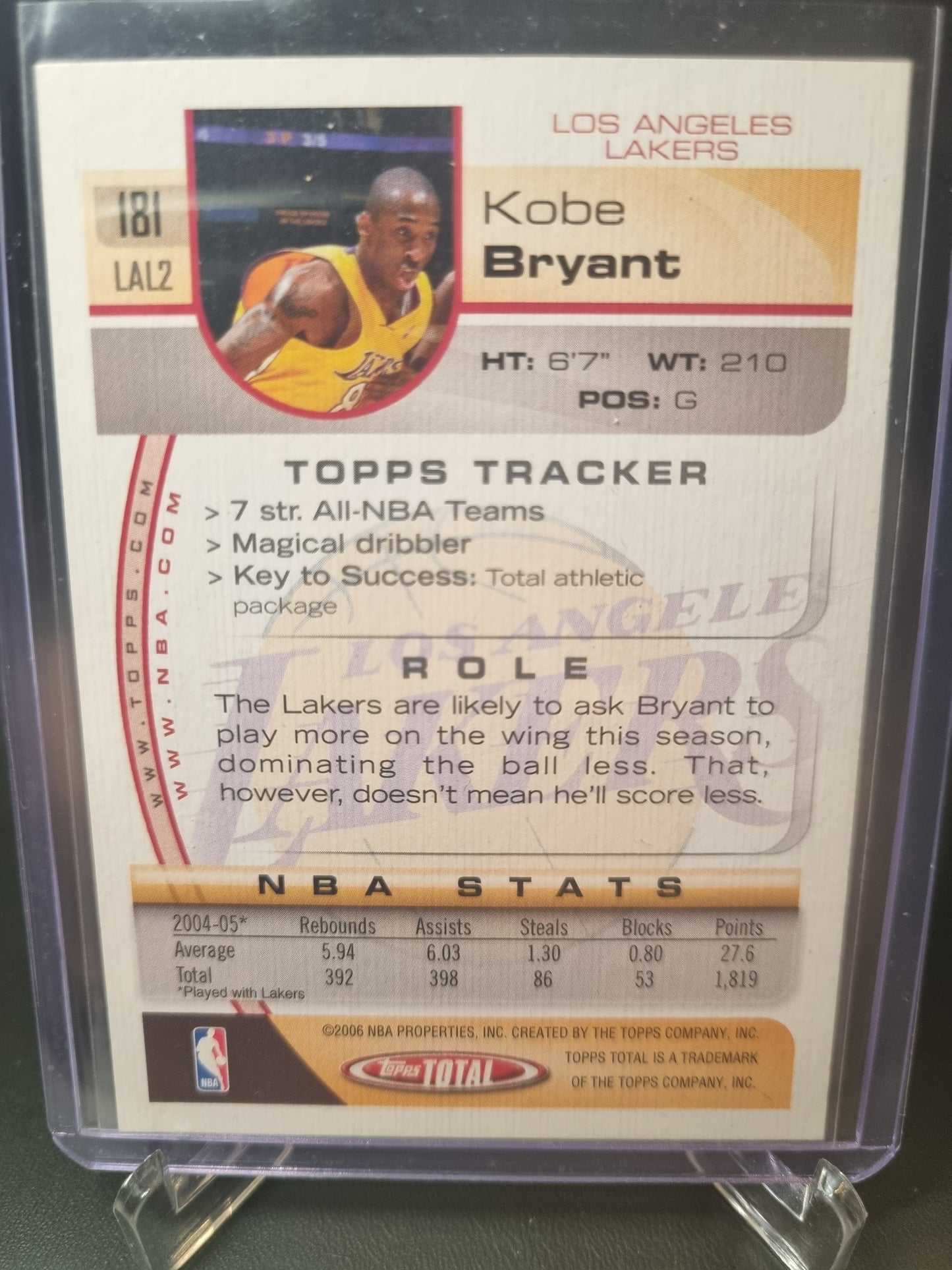 2006 Topps Total #181 Kobe Bryant