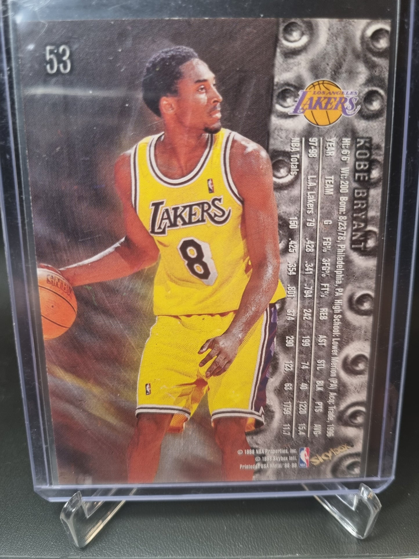 1998 Skybox #53 Kobe Bryant Metal Universe