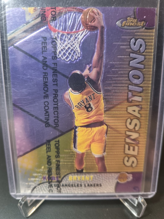 1999 Topps Finest #128 Kobe Bryant Sensations Topps Finest Protector