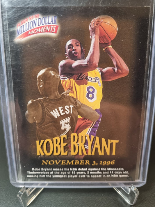 1997 Fleer #31/50 Kobe Bryant Million Dollar Moments