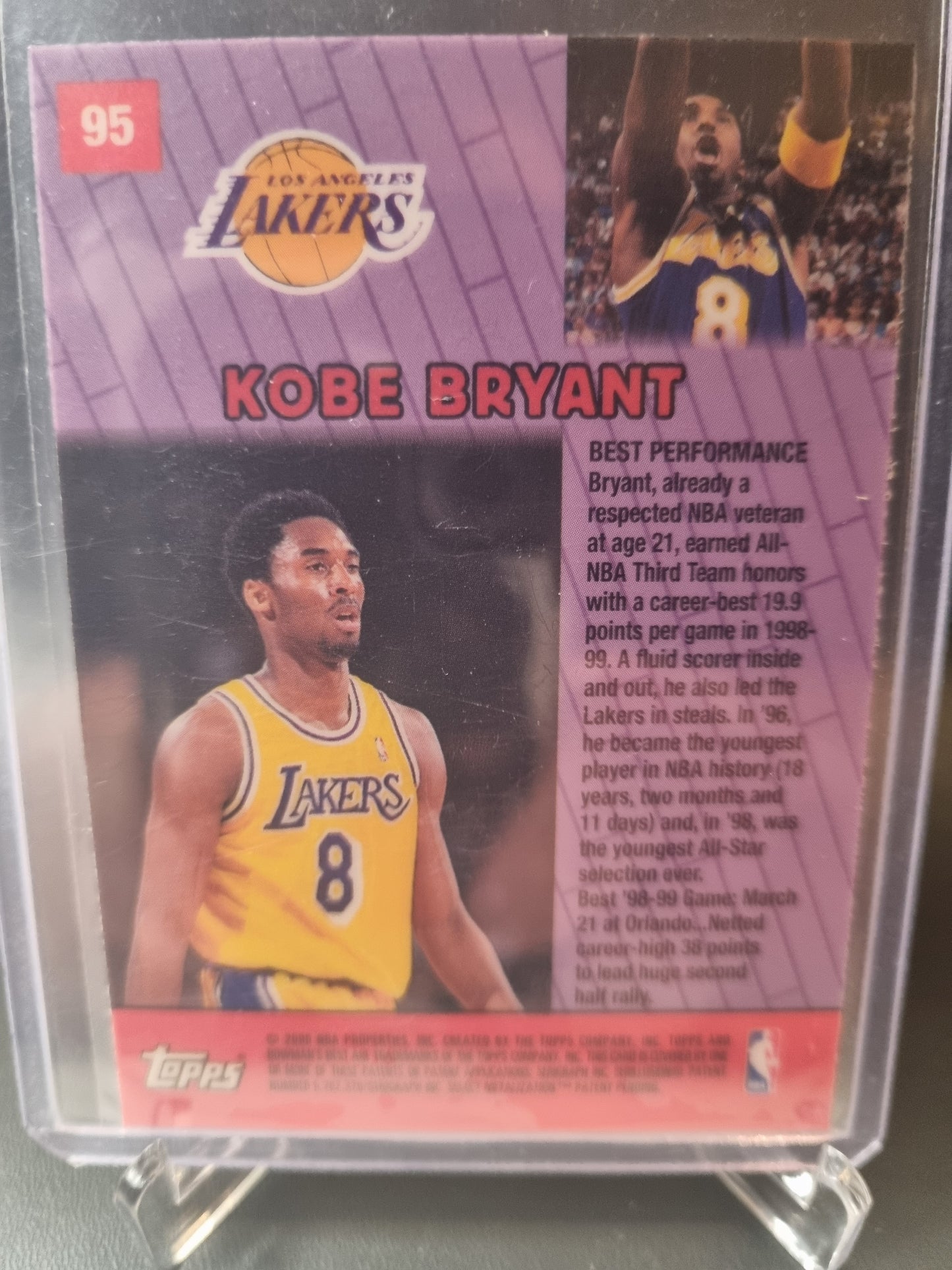 2000 Topps Bowmans Best #95 Kobe Bryant Best Performers