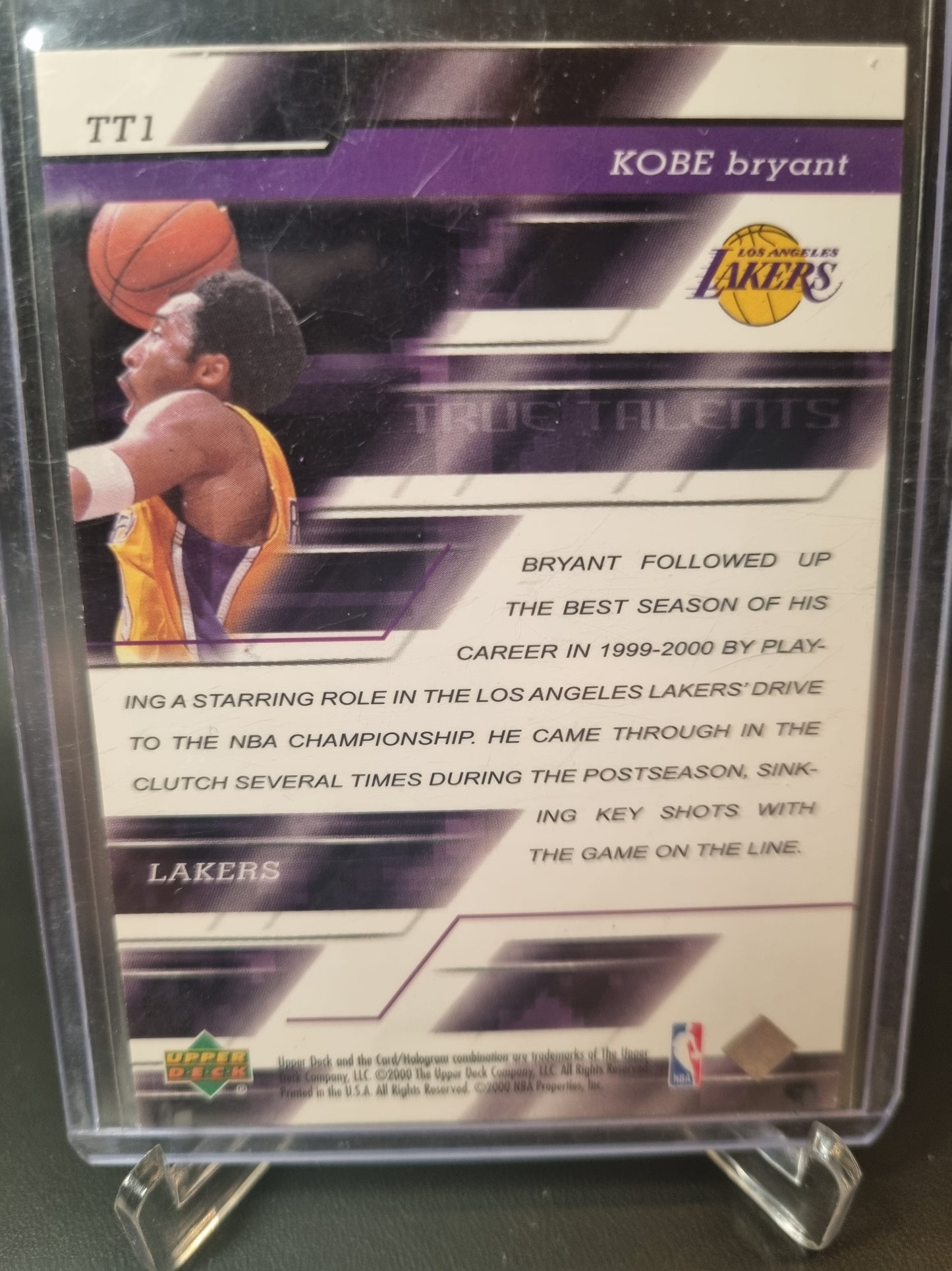 2000 Upper Deck #TT1 Kobe Bryant True Talents