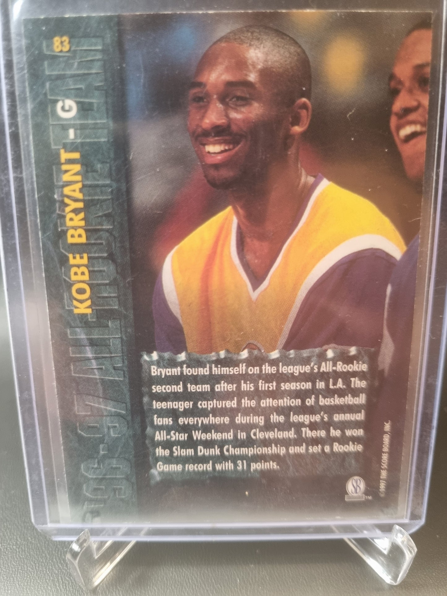 1996-97 The Score Board Inc #83 Kobe Bryant Rookie Card