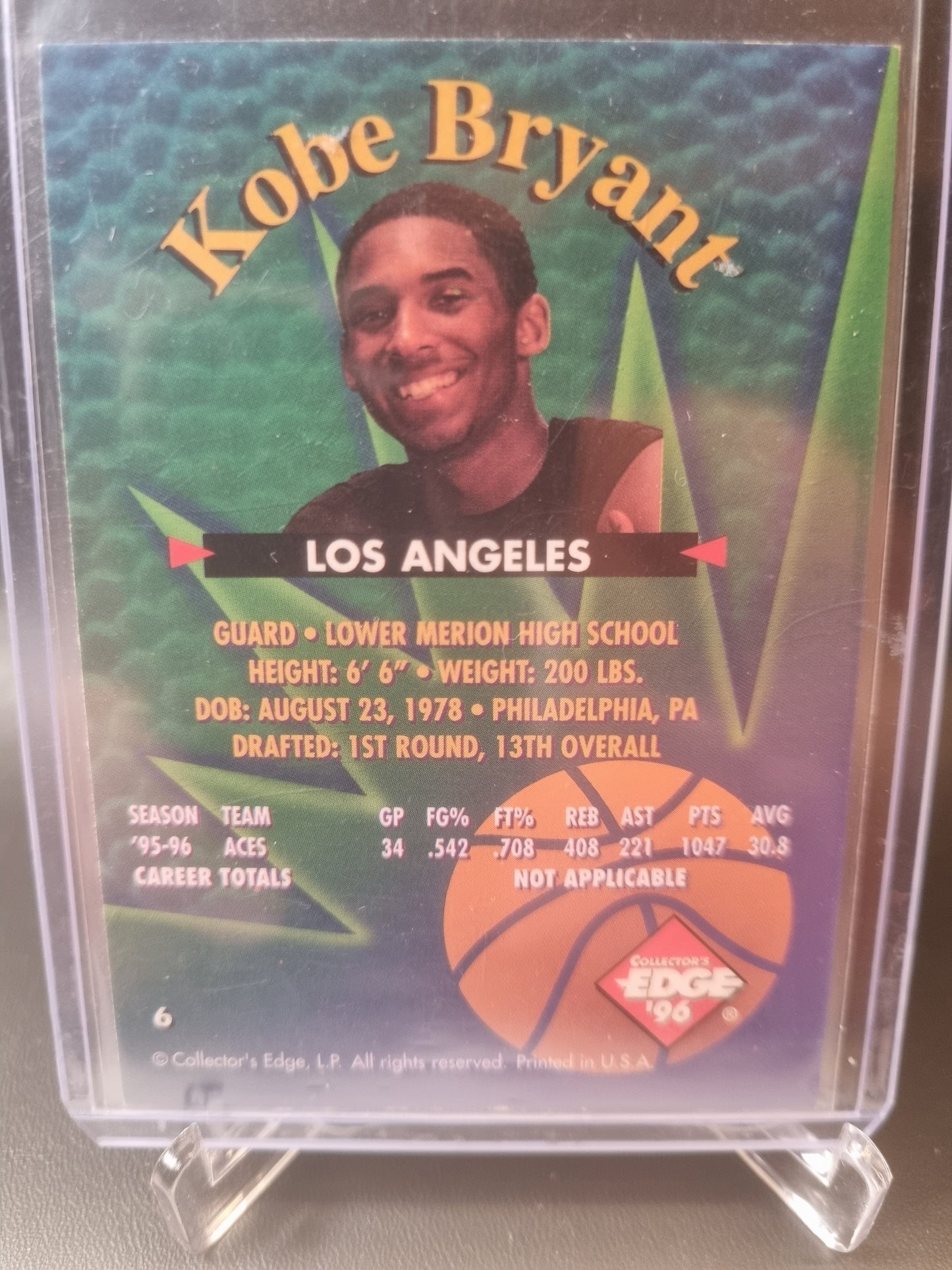 1996-97 Collectors Edge #83 Kobe Bryant Rookie Card