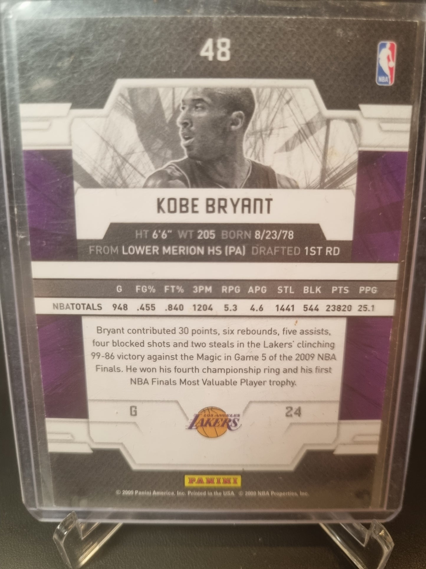 2009 Panini Donruss Elite #48 Kobe Bryant