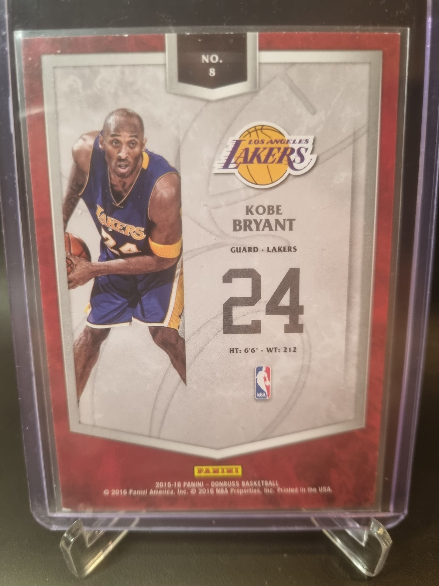 2015-16 Panini Donruss #8 Kobe Bryant Elite Series