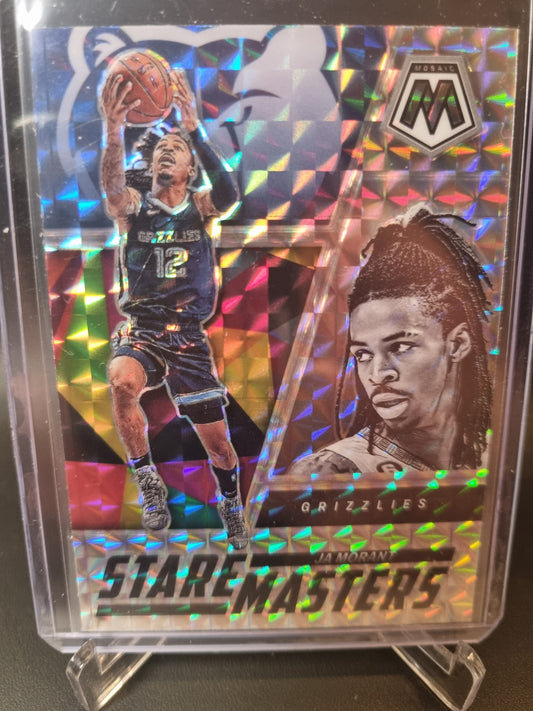 2022-23 Panini Mosaic #13 JA Morant Prizm Mosaic Stare Masters