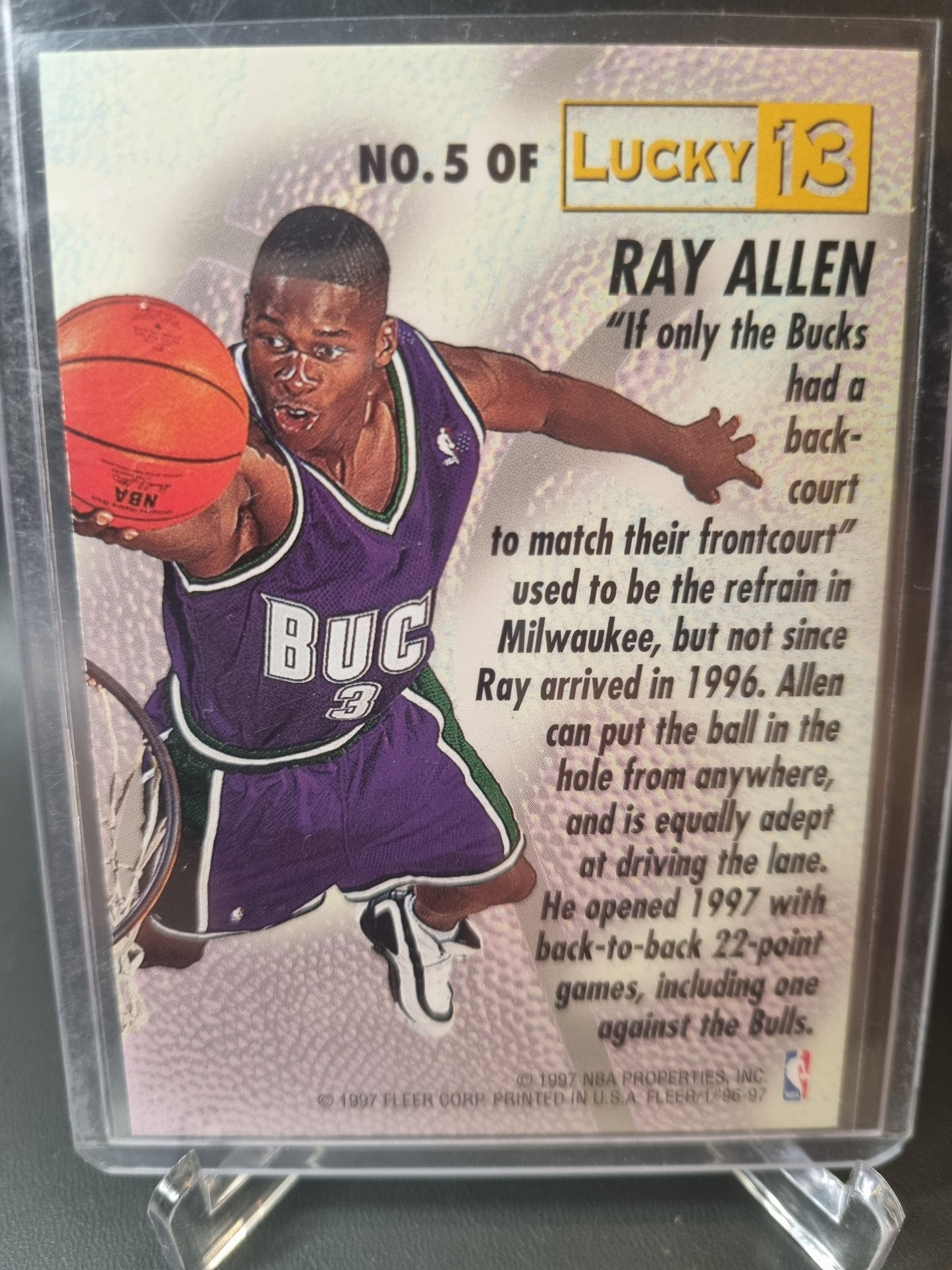 1996-97 Fleer #1 to 13 Full Set Lucky 13 Rookie Cards Including Kobe Bryant and Allen Iverson Rookie Card