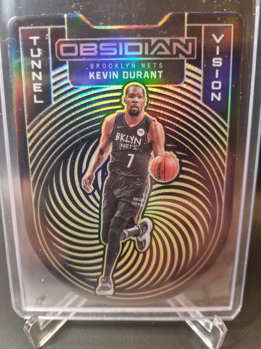 2020-21 Panini Obsidian #2 Kevin Durant Tunnel Vision Gold 09/10