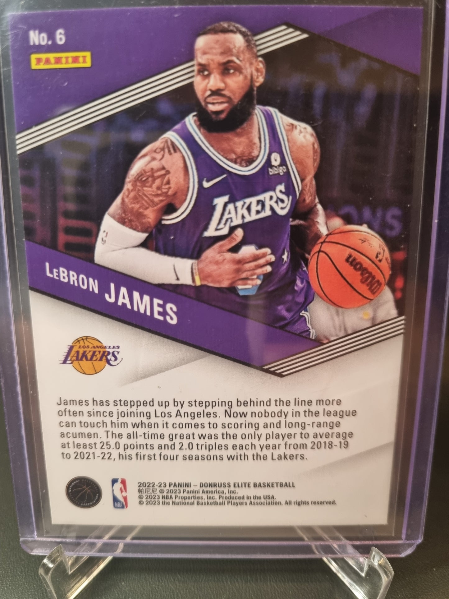 2022-23 Panini Donruss Elite #6 Lebron James Spellbound