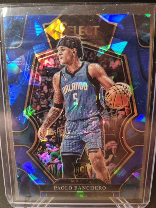 2022-23 Panini Select #169 Paolo Banchero Blue Cracked Ice Prizm