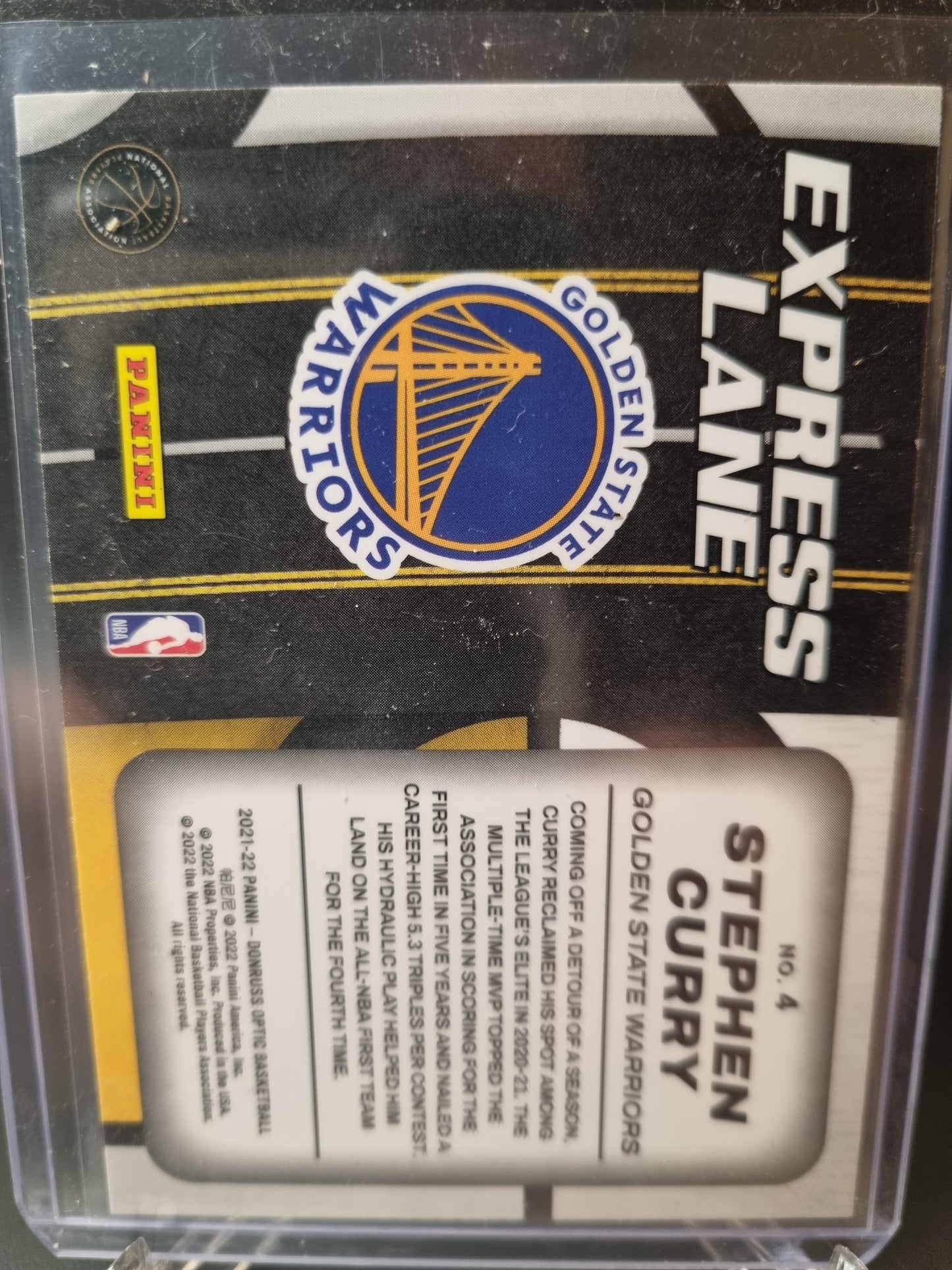 2021-22 Panini Donruss Optic #4 Stephen Curry Express Lane