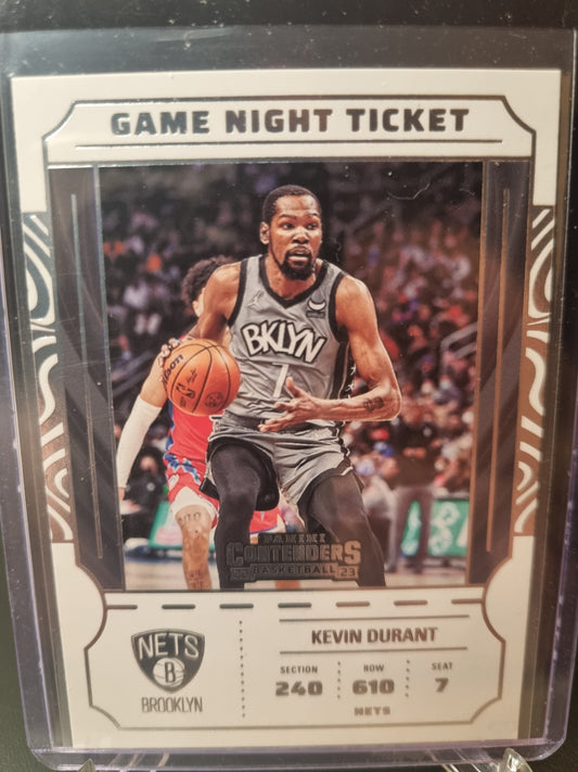 2022-23 Panini Contenders #10 Kevin Durant Game Night Ticket