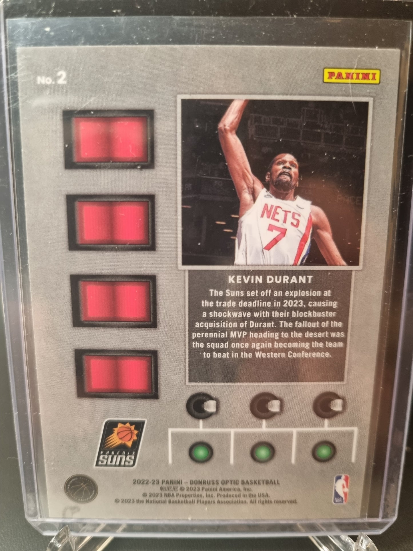 2022-23 Panini Donruss Optic #2 Kevin Durant T Minus 3 2 1