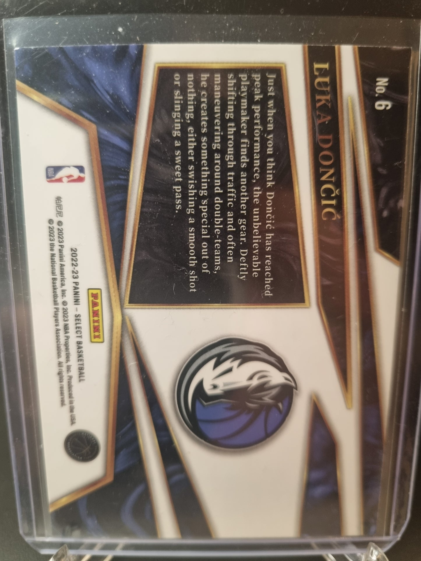 2022-23 Panini Select #6 Luka Doncic Turbo Charged