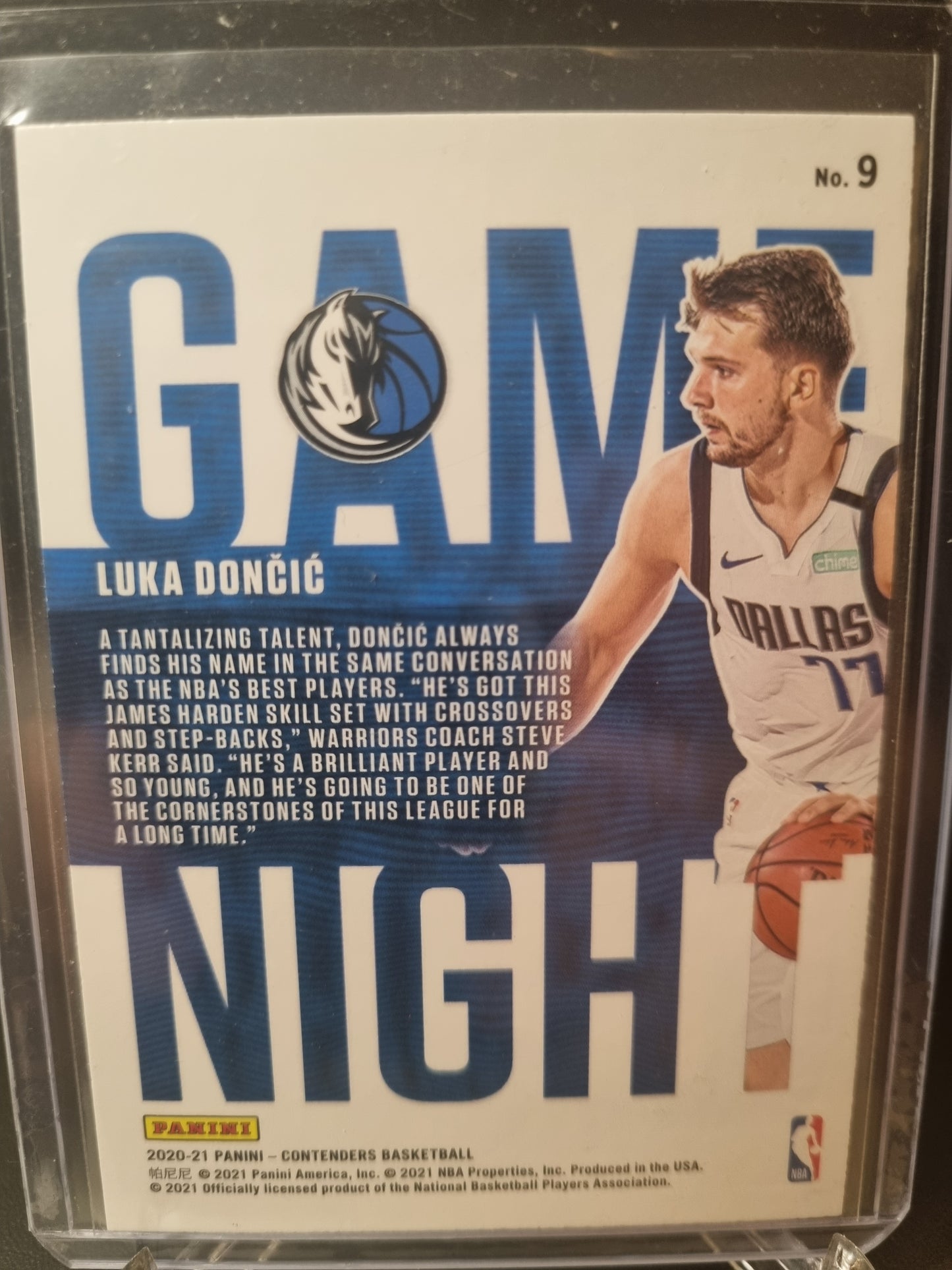 2020-21 Panini Contenders #9 Luka Doncic Game Night