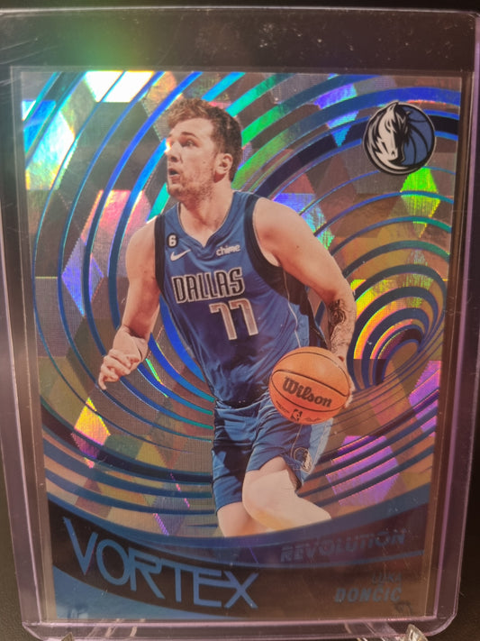 2022-23 Panini Revolution #33 Luka Doncic Vortex Cubic 25/50