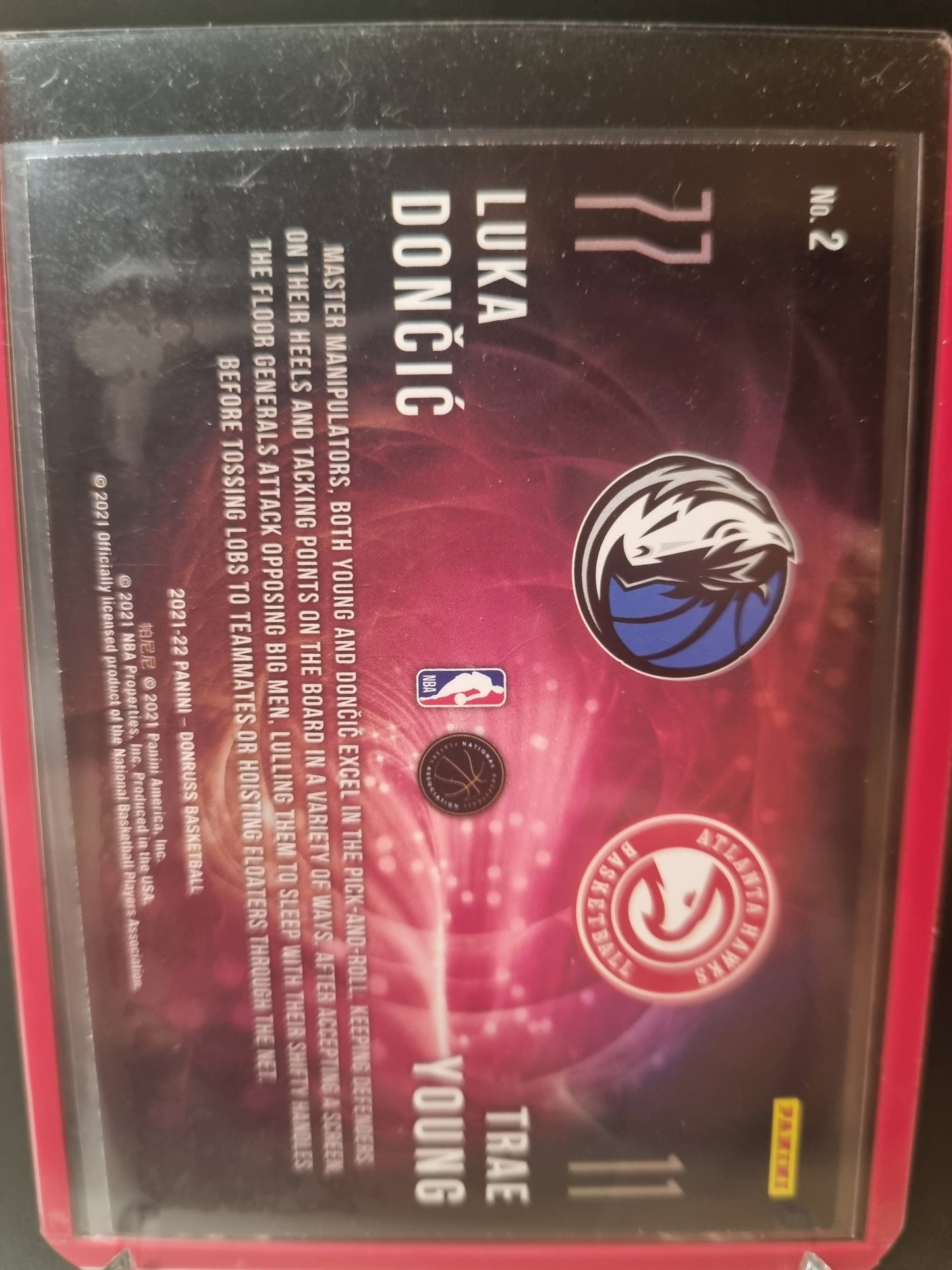 2021-22 Panini Donruss #2 Luka Doncic/Trae Young Duos