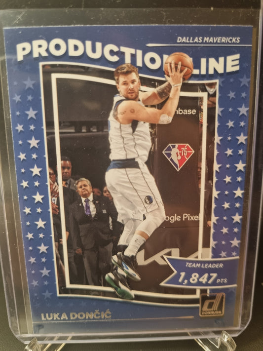 2022-23 Panini Donruss #9 Luka Doncic Production Line