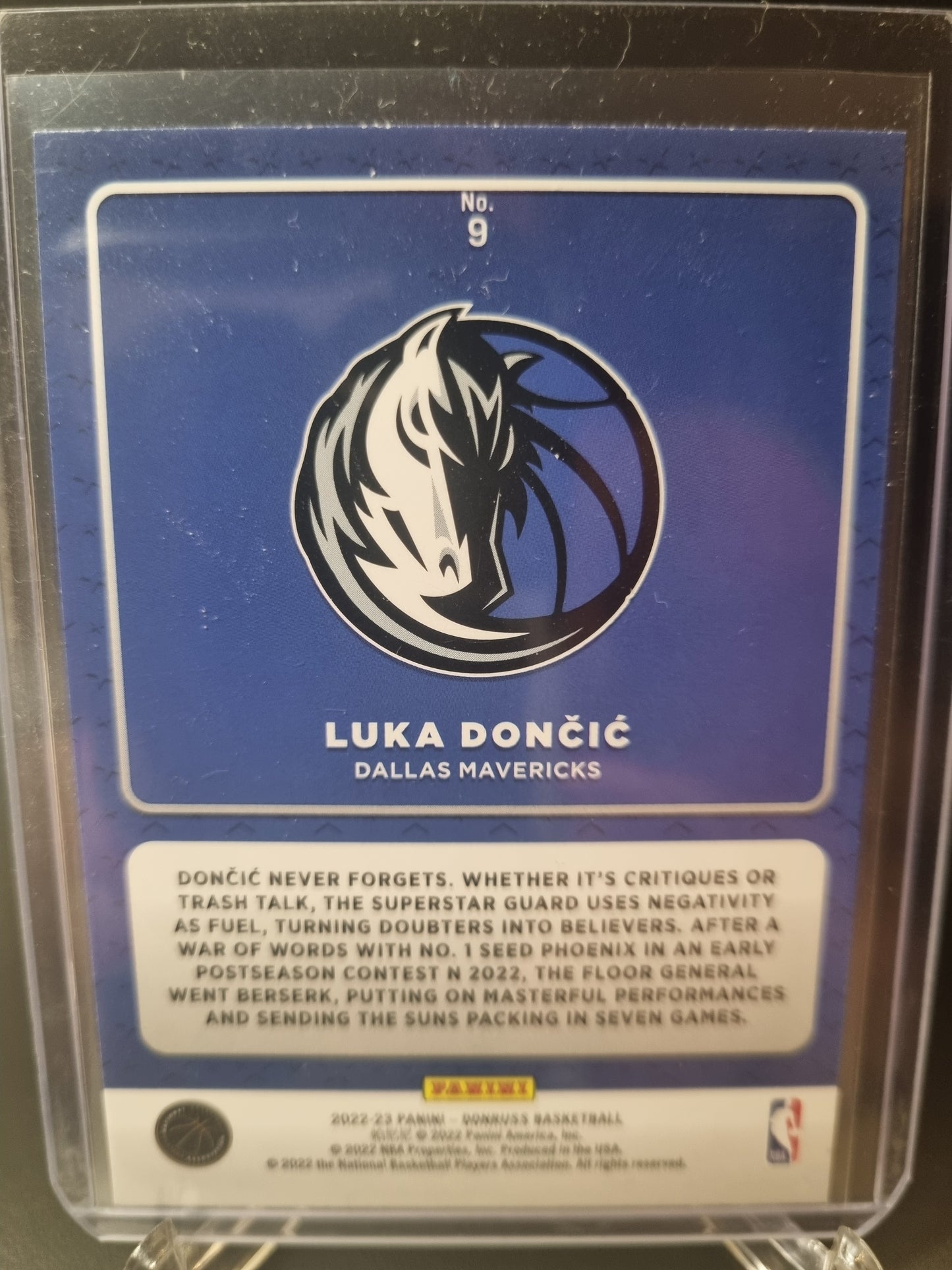 2022-23 Panini Donruss #9 Luka Doncic Production Line