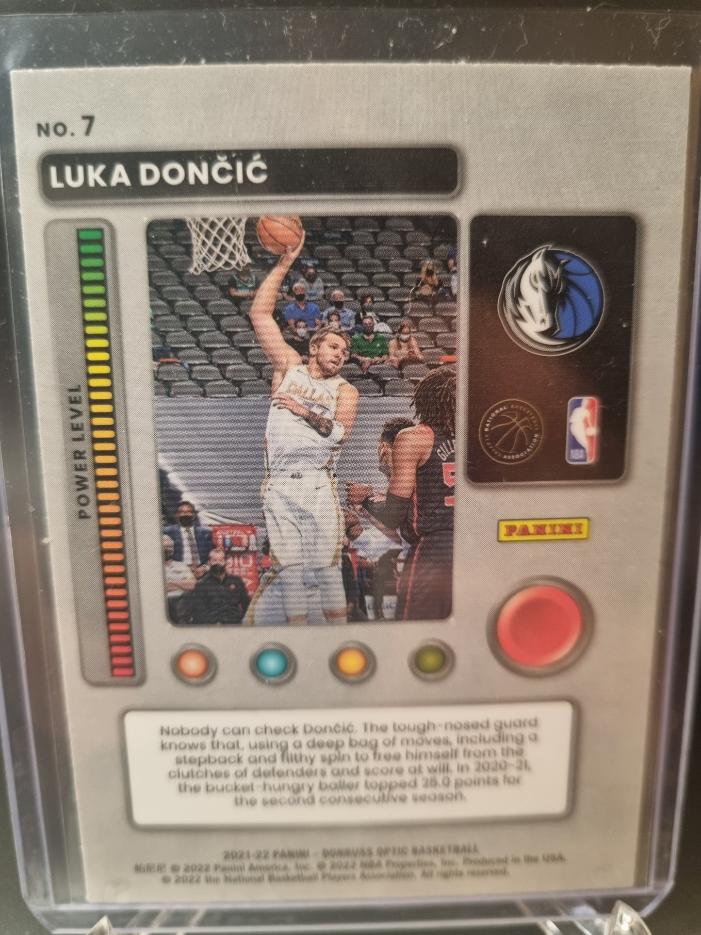 2021-22 Panini Donruss Optic #7 Luka Doncic T Minus 3 2 1