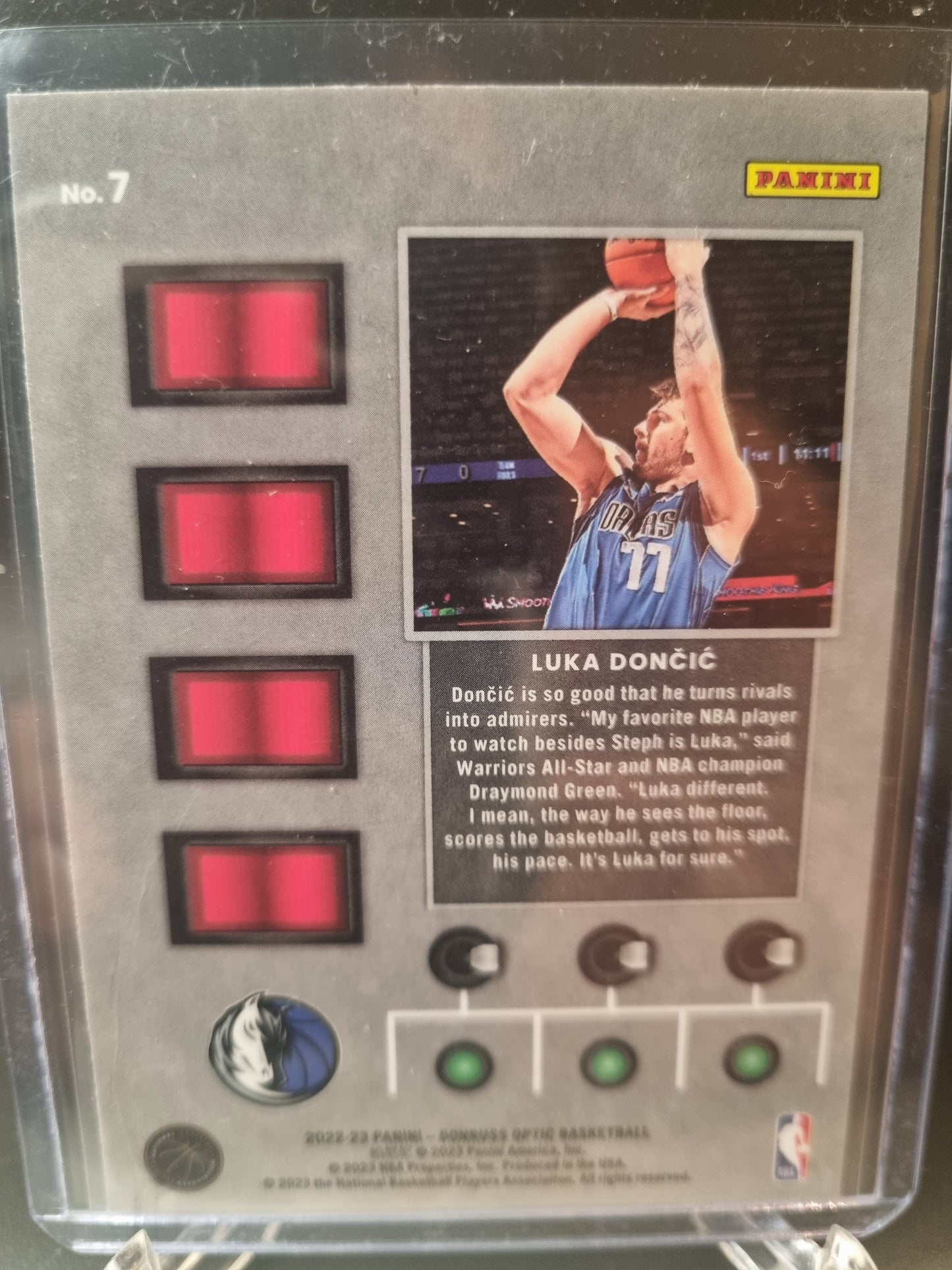 2022-23 Panini Donruss #7 Luka Doncic T Minus 3 2 1