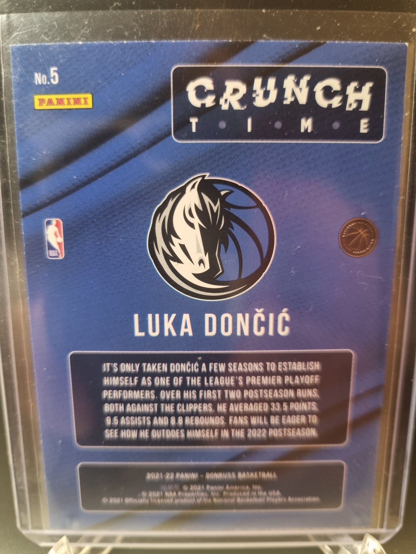 2021-22 Panini Donruss #5 Luka Doncic Crunch Time