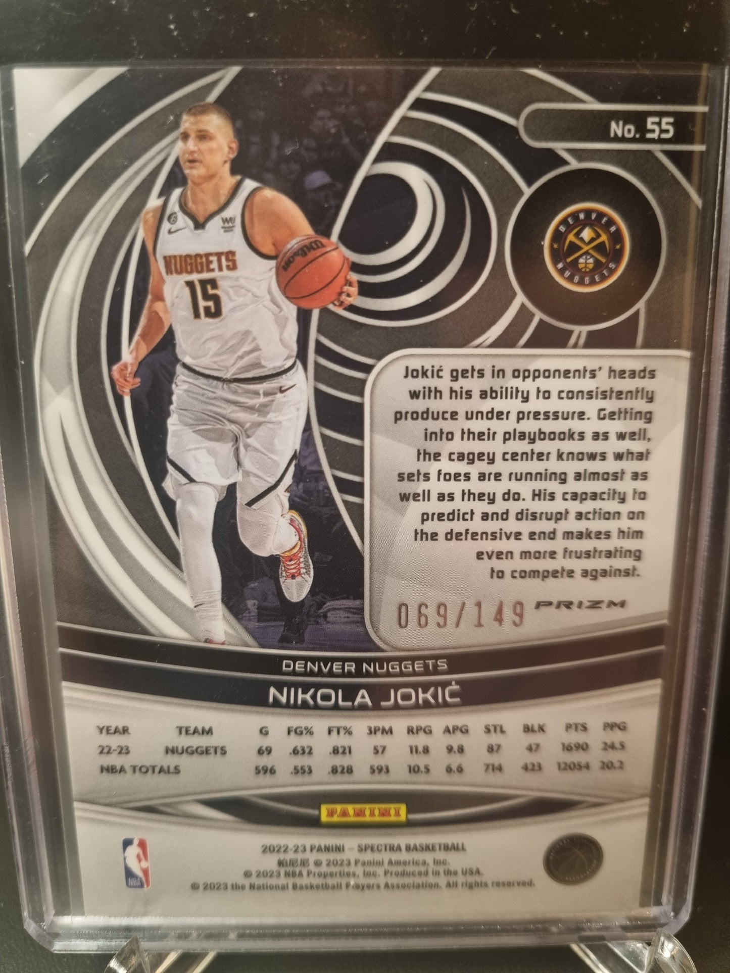 2022-23 Panini Spectra #55 Nikola Jokic 69/149